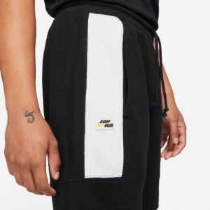 Air Jordan Jumpman Logo Fleece Shorts 'Black White' DA7205-010 sold by KicksCrew