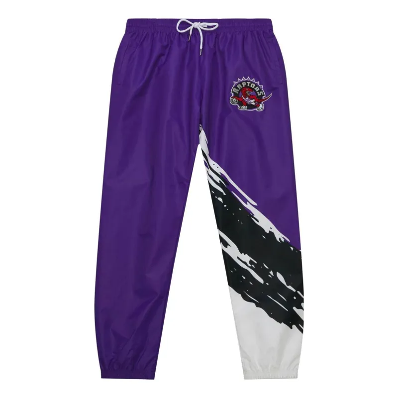 Mitchell & Ness x NBA Paintbrush Warm Up Pants 'Toronto Raptor' PWUP3415-TRAYYPPPMTWH sold by KicksCrew