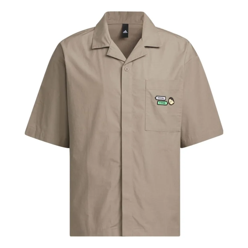 Adidas Graphic Shirts 'Brown' IA8099 sold by KicksCrew