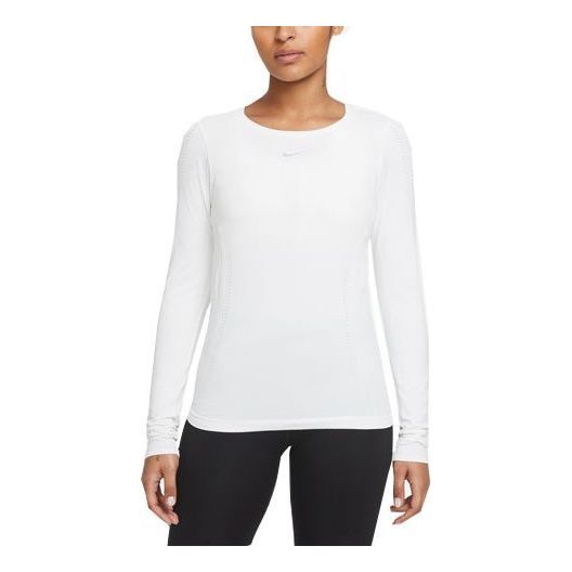 (WMNS) Nike Dri-FIT Swoosh Long Sleeves T-shirt 'Black' DD0594-100 sold by KicksCrew