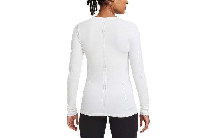 (WMNS) Nike Dri-FIT Swoosh Long Sleeves T-shirt 'Black' DD0594-100 sold by KicksCrew product image thumbnail 2