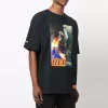 HERON PRESTON Split Herons T-Shirt 'Black Orange' HMAA029F21JER0011022 sold by KicksCrew