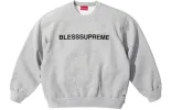 Supreme x Bless FW23 Week12 Crewneck Logo Sweater 'Grey' SUP-FW23-200 sold by KicksCrew