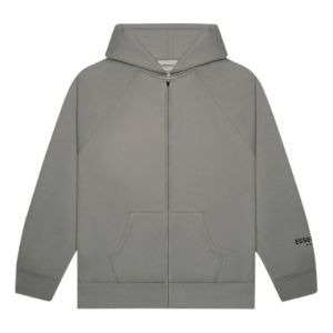Fear of God Essentials FW20 Full Zip Up Hoodie 'Charcoal' 0192250500184003 sold by KicksCrew