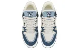 LOUIS VUITTON LV Traainers 'White Blue' 1ABLUP sold by KicksCrew