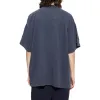 Balenciaga College Crest Oversized T-Shirt 'Navy' 694576TMV954140 sold by KicksCrew