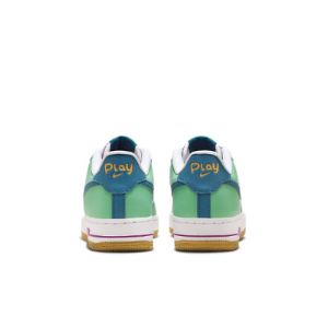 (GS) Nike Air Force 1 LV8 'White Green Abyss' FJ4613-100 sold by KicksCrew