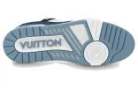 LOUIS VUITTON LV Traainers 'White Blue' 1ABLUP sold by KicksCrew