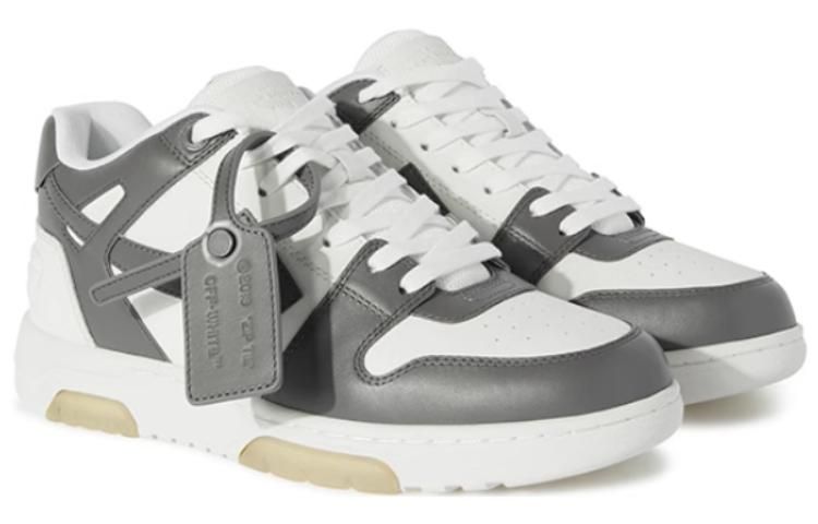Off-White Out Of Office Low-Top Sneaker 'Grey White' OMIA189T23LEA0040701 sold by KicksCrew product image thumbnail 2