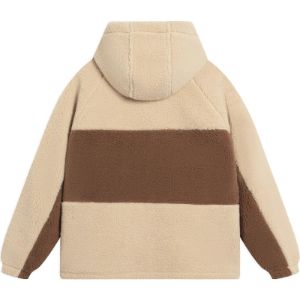 Li-Ning BadFive Logo Fleece Full Zip Jacket 'Creamy Brown' AFDSA69-1 sold by KicksCrew