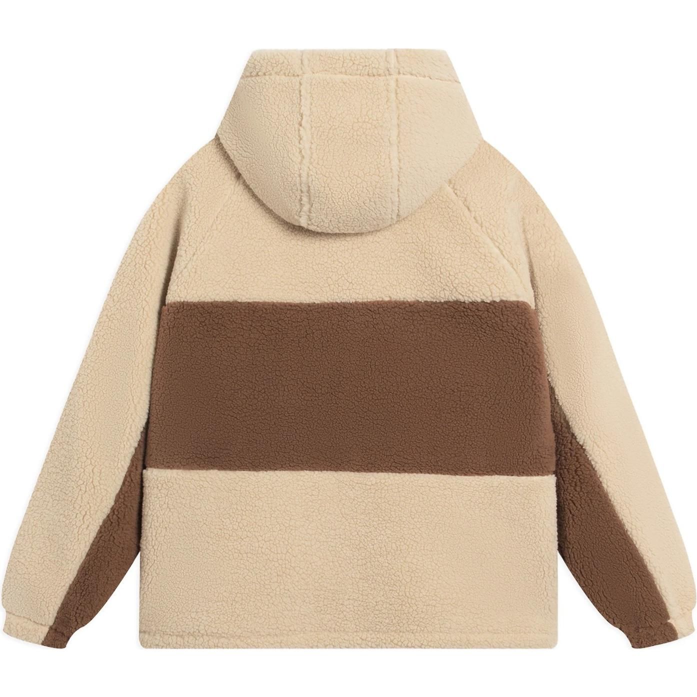 Li-Ning BadFive Logo Fleece Full Zip Jacket 'Creamy Brown' AFDSA69-1 sold by KicksCrew product image thumbnail 2