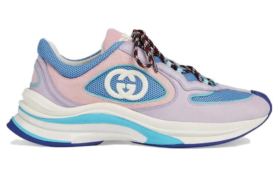 (WMNS) GUCCI Run Suede Sneakers 'Pink Blue' 746939-AAB62-5343 sold by KicksCrew product image thumbnail 2