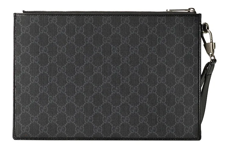 GUCCI ブラックポーチ Gucci Pouch With Interlocking G 'Black' 672953-92TCN-1000