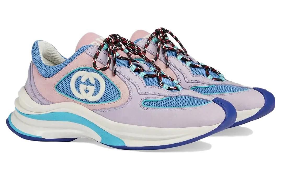 (WMNS) GUCCI Run Suede Sneakers 'Pink Blue' 746939-AAB62-5343 sold by KicksCrew product image thumbnail 3
