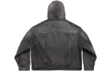 Balenciaga Pull-Over Jacket 'Black Japanese Denim' 719313TBP473340 sold by KicksCrew