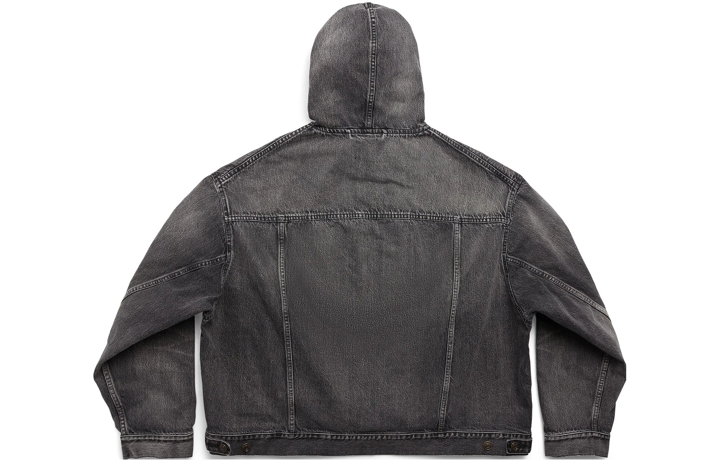 Balenciaga Pull-Over Jacket 'Black Japanese Denim' 719313TBP473340 sold by KicksCrew product image thumbnail 2