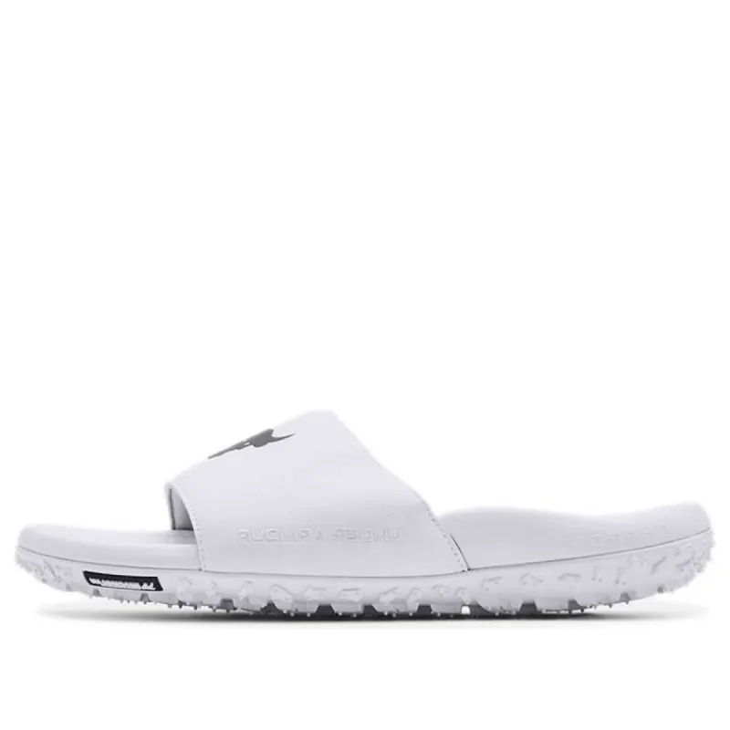 Under Armour Project Rock Slides 'White' 3023762-101 sold by KicksCrew