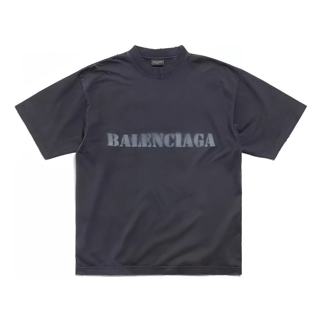 Balenciaga Stencil Type T-shirt 'Black' 764235TQVA31750 sold by KicksCrew
