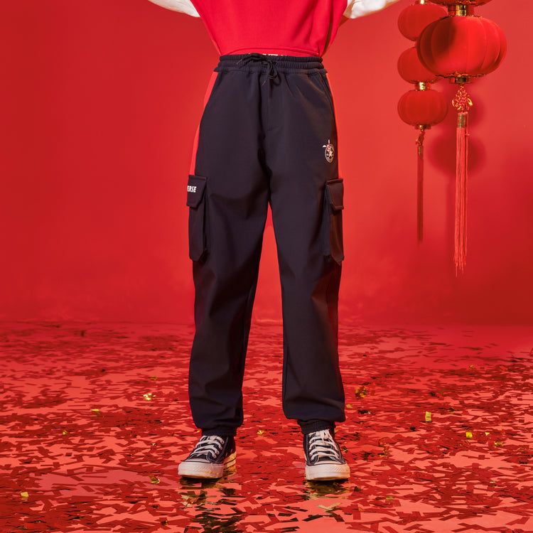 (PS) Converse Casual Long Pants 'Black Red' CV2312135GS-001 sold by KicksCrew product image thumbnail 3