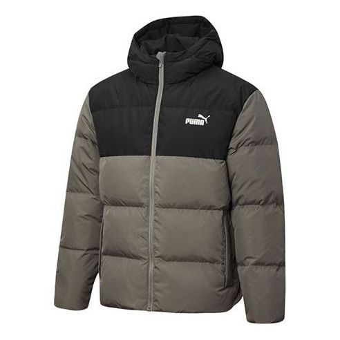 Puma Puffer Down Jacket 'Olive Green Black' 530695-42 sold by KicksCrew