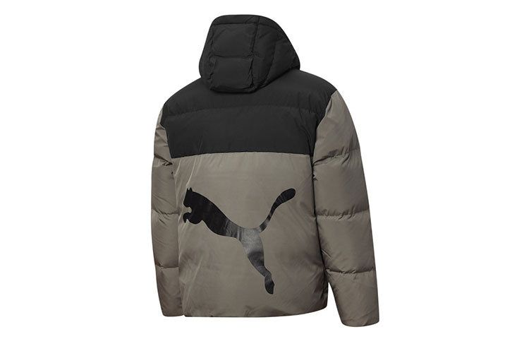 Puma Puffer Down Jacket 'Olive Green Black' 530695-42 sold by KicksCrew product image thumbnail 2