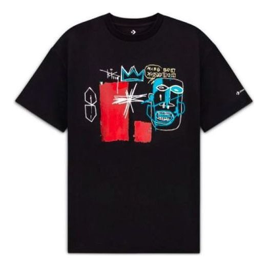 Converse x Basquiat Kings of Egypt III T-Shirt 'Black' 10022255-A01 sold by KicksCrew