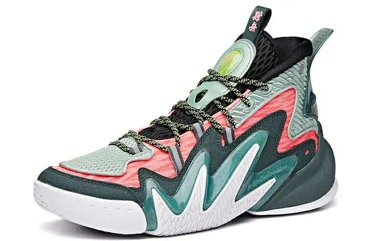 ANTA Shock The Game 4.0 Wave 2 Shoes 'Green Pink' 112031602-1 sold by KicksCrew product image thumbnail 2