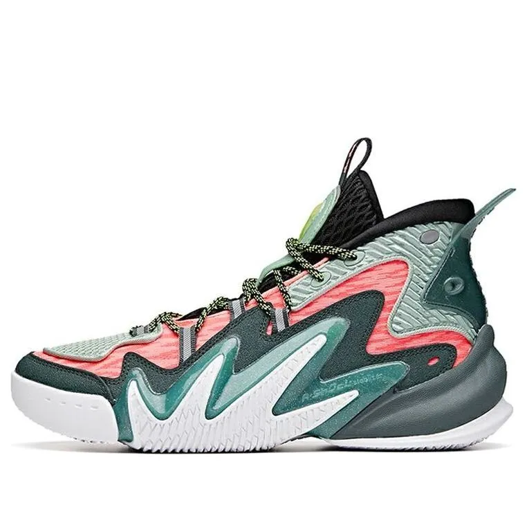 ANTA Shock The Game 4.0 Wave 2 Shoes 'Green Pink' 112031602-1 sold by KicksCrew