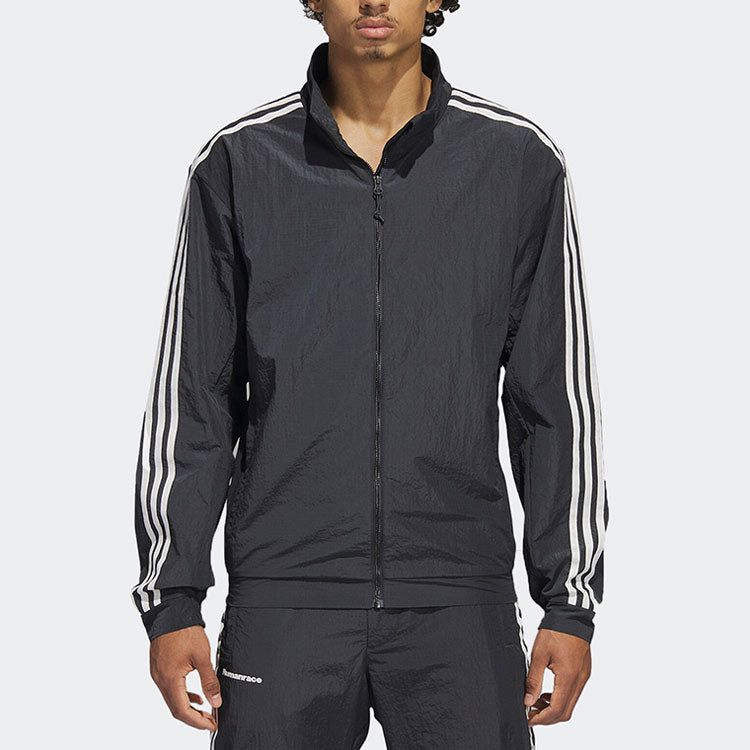 adidas originals x Pharrell Williams Shell Jacket 'Night Grey' HT9996 sold by KicksCrew product image thumbnail 2
