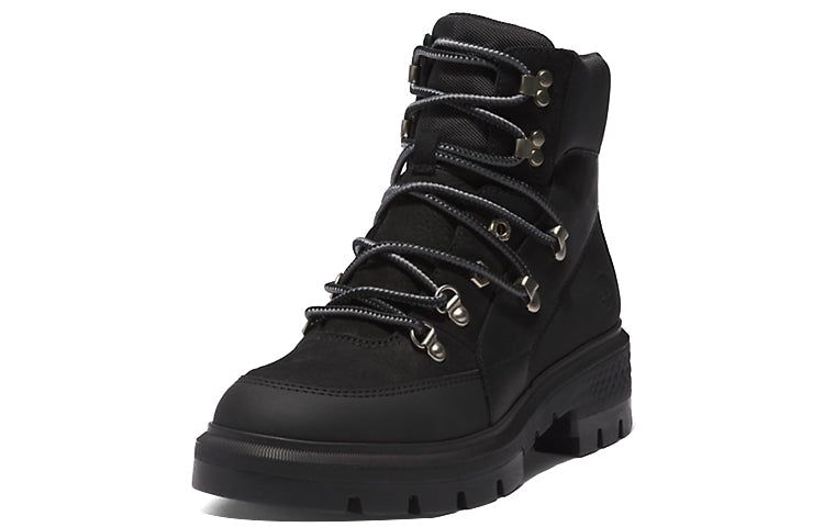 (WMNS) Timberland Cortina Valley Waterproof Mid Hiker Boots 'Black Full Grain' A5NJ7015 sold by KicksCrew product image thumbnail 3