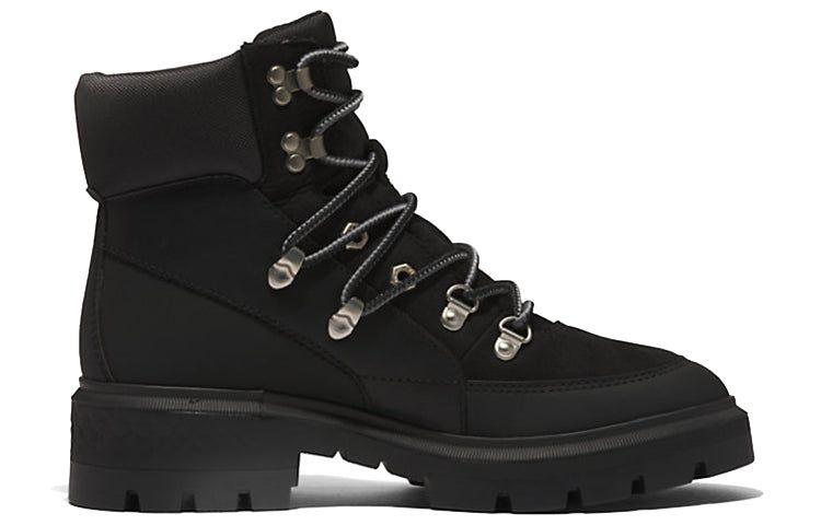 (WMNS) Timberland Cortina Valley Waterproof Mid Hiker Boots 'Black Full Grain' A5NJ7015 sold by KicksCrew product image thumbnail 2