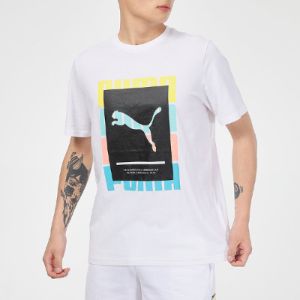 Puma Summer Court Graphic T-Shirt 'White' 845864-02 sold by KicksCrew
