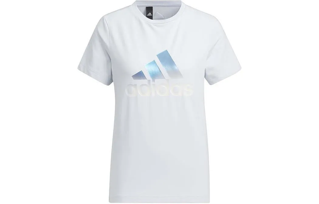(WMNS) adidas Essential Logo T-shirt 'Light Blue' IM8887 sold by KicksCrew product image thumbnail 3