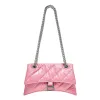 (WMNS) Balenciaga Crush Small Chain Bag Quilted 'Pink' 716351210J05812 sold by KicksCrew