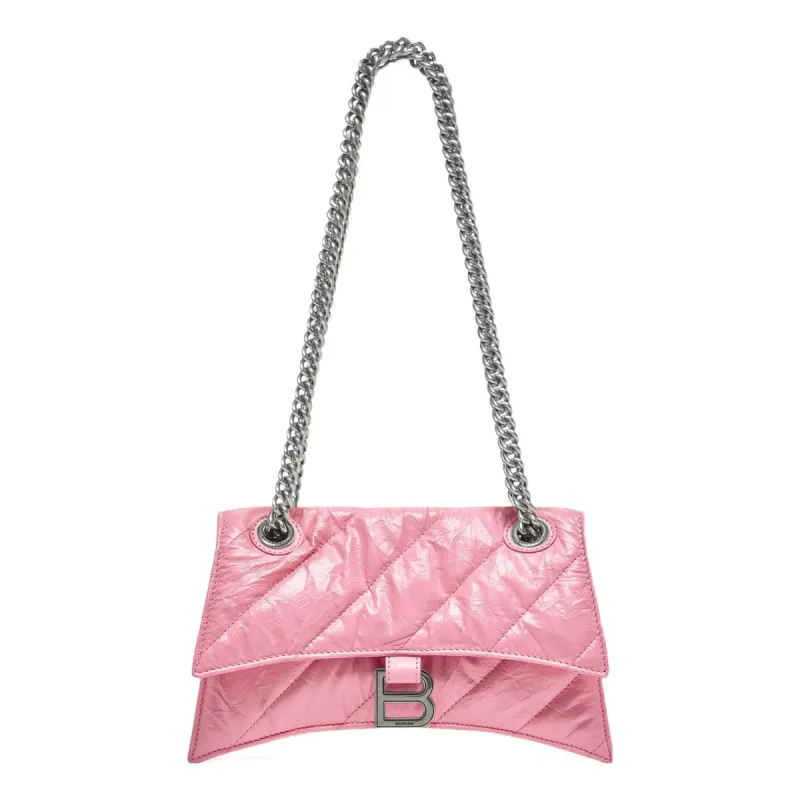 (WMNS) Balenciaga Crush Small Chain Bag Quilted 'Pink' 716351210J05812 sold by KicksCrew