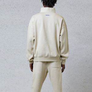 Fear of God Essentials FW20 Half Zip Sweatshirt 'Cream' FOG-FW20-346 sold by KicksCrew