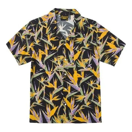 Drew House Rayon Camp Shirt 'Black' DR-FW20-207 sold by KicksCrew