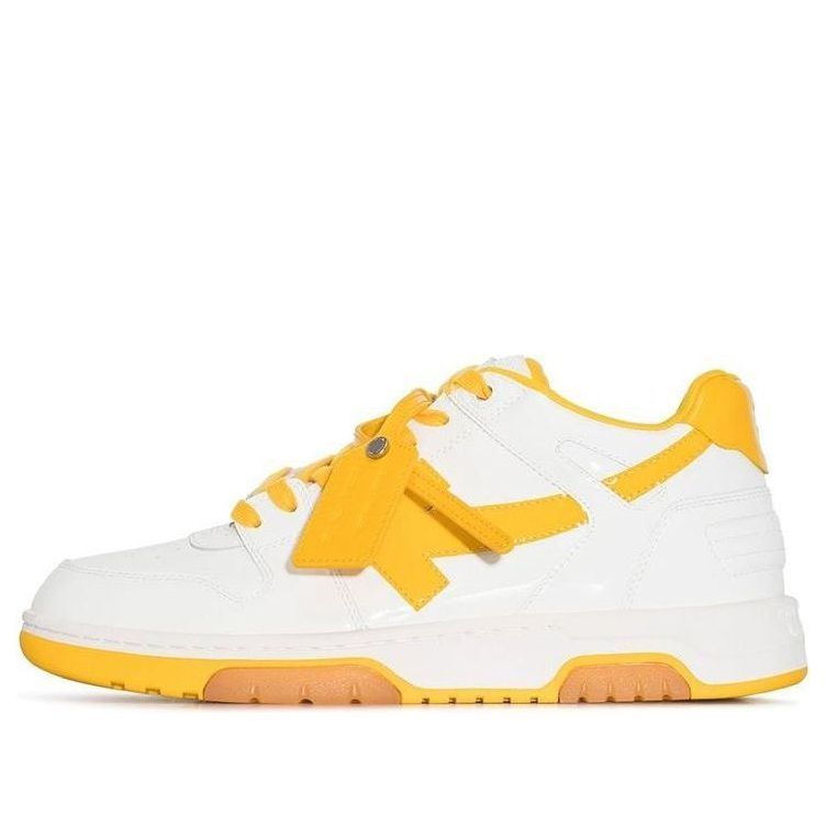 Off-White Out Of Office Low-Top Sneaker 'Yellow White' OMIA189S22LEA0020118 sold by KicksCrew