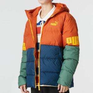 PUMA Power Down Hooded Jacket 'Orange' 676032-64 sold by KicksCrew