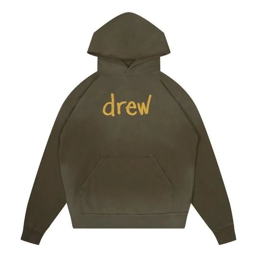 Drew House Scribble Oversized Hoodie 'Olive Green' DR-FW22-106 sold by KicksCrew
