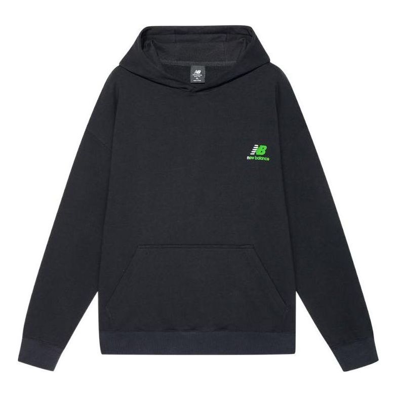 New Balance x Nice Rice Logo Hoodie 'Black' AMT22385-BK sold by KicksCrew