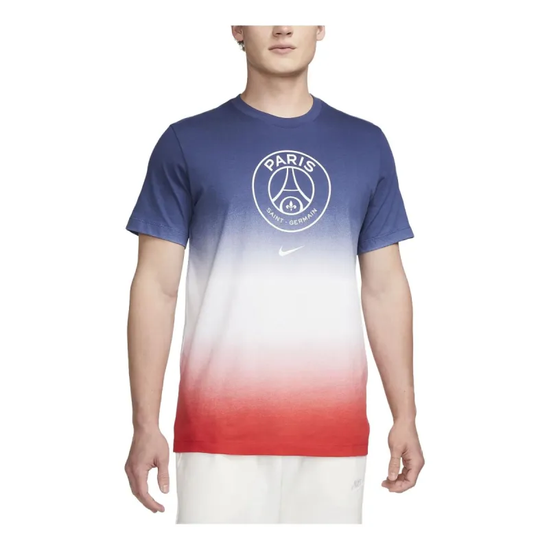 Nike Paris Saint-Germain Crest Soccer T-Shirt 'Red White Blue' FJ1709-100 sold by KicksCrew