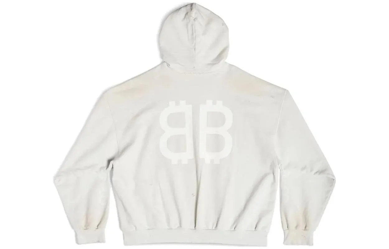 Balenciaga Hoodie Balenciaga Sweater Sweat Balenciaga Bleu Balenciaga  Crypto Hoodie Italist