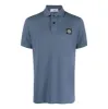 STONE ISLAND Logo Patch Polo Shirt 'Blue' 10152SC17-V0024 sold by KicksCrew