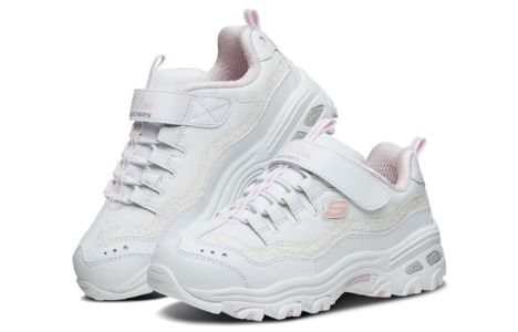 (GS) Skechers DLites 1.0 'White Pink' 664127L-WPK sold by KicksCrew