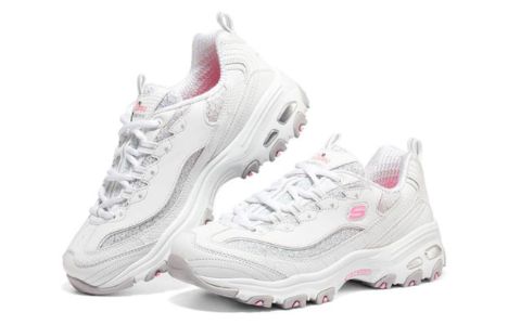 (WMNS) Skechers D'Lites 1.0 'White Pink' 149791-WPK sold by KicksCrew