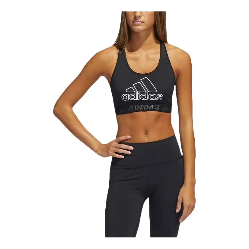 (WMNS) adidas Don't Rest Badge of Sport Bra 'Black White' GL0579 sold by KicksCrew product image thumbnail 2