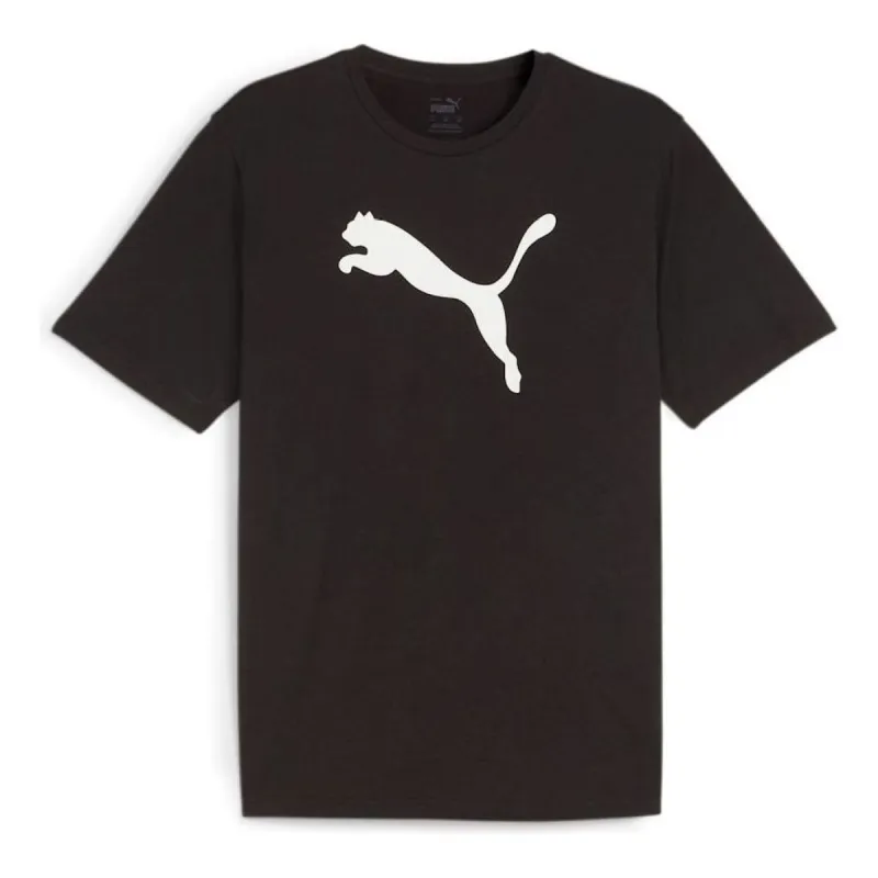PUMA teamRISE Logo Cotton T-shirt 'Black' 658705-03 sold by KicksCrew