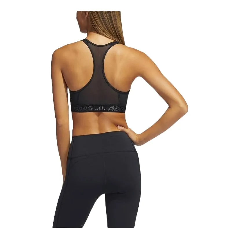 (WMNS) adidas Don't Rest Badge of Sport Bra 'Black White' GL0579 sold by KicksCrew product image thumbnail 3