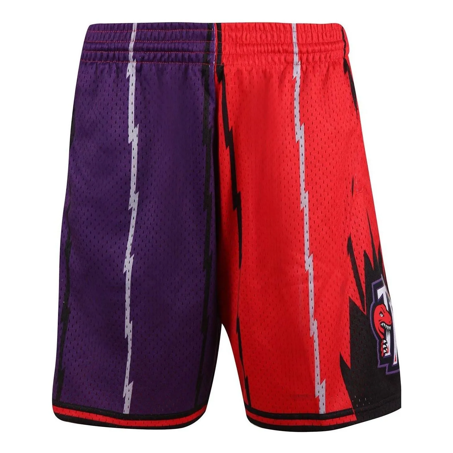 Mitchell & Ness x NBA Split Swingman Shorts 'Toronto Raptors 1998' SMSH4855-TRA98PPPPRRD sold by KicksCrew